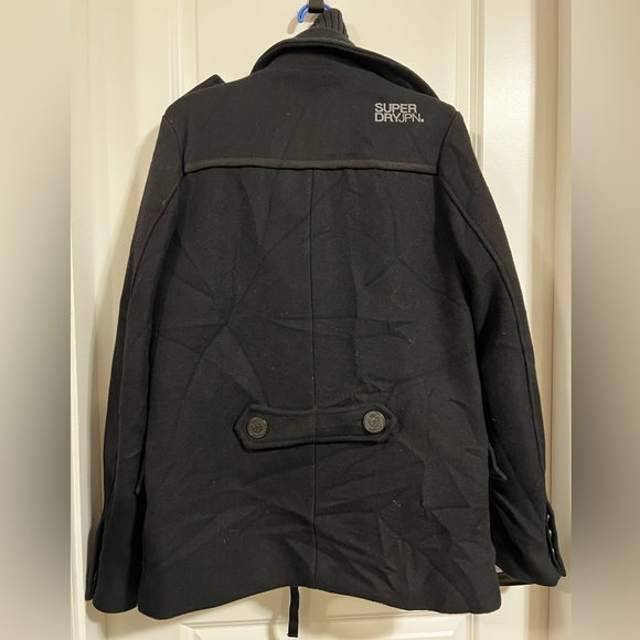SUPERDRY NAVY LABEL CLASSIC PEACOAT - Picture 4 of 8